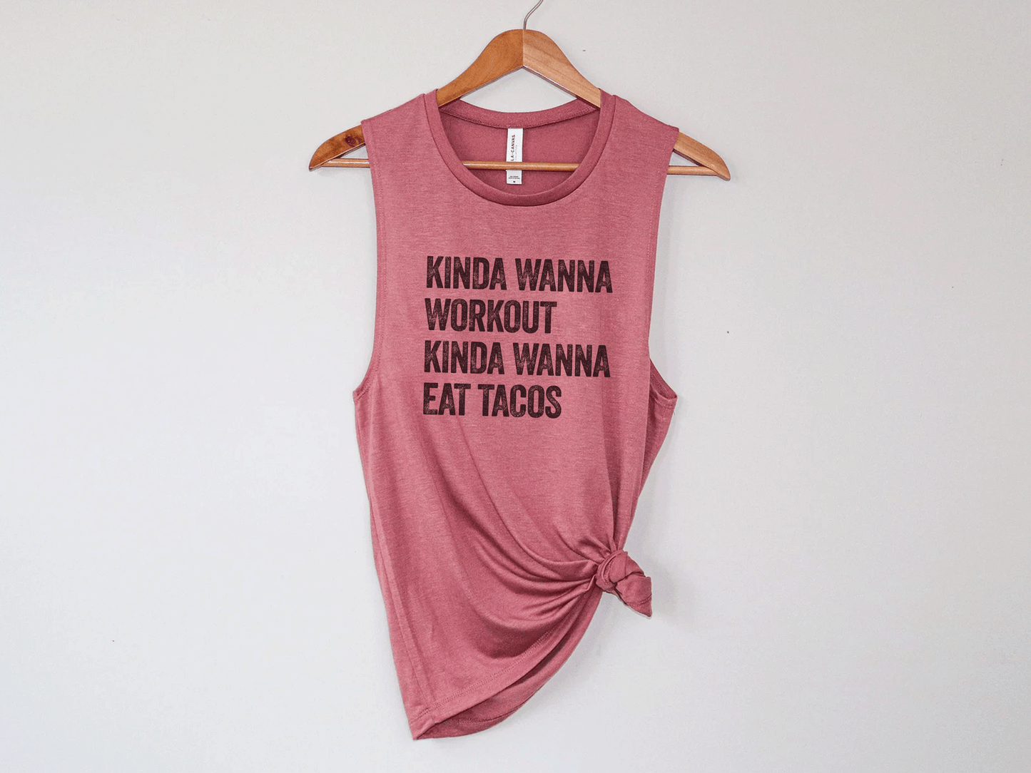 Funny Taco Workout Tank Top - Smokey Clover