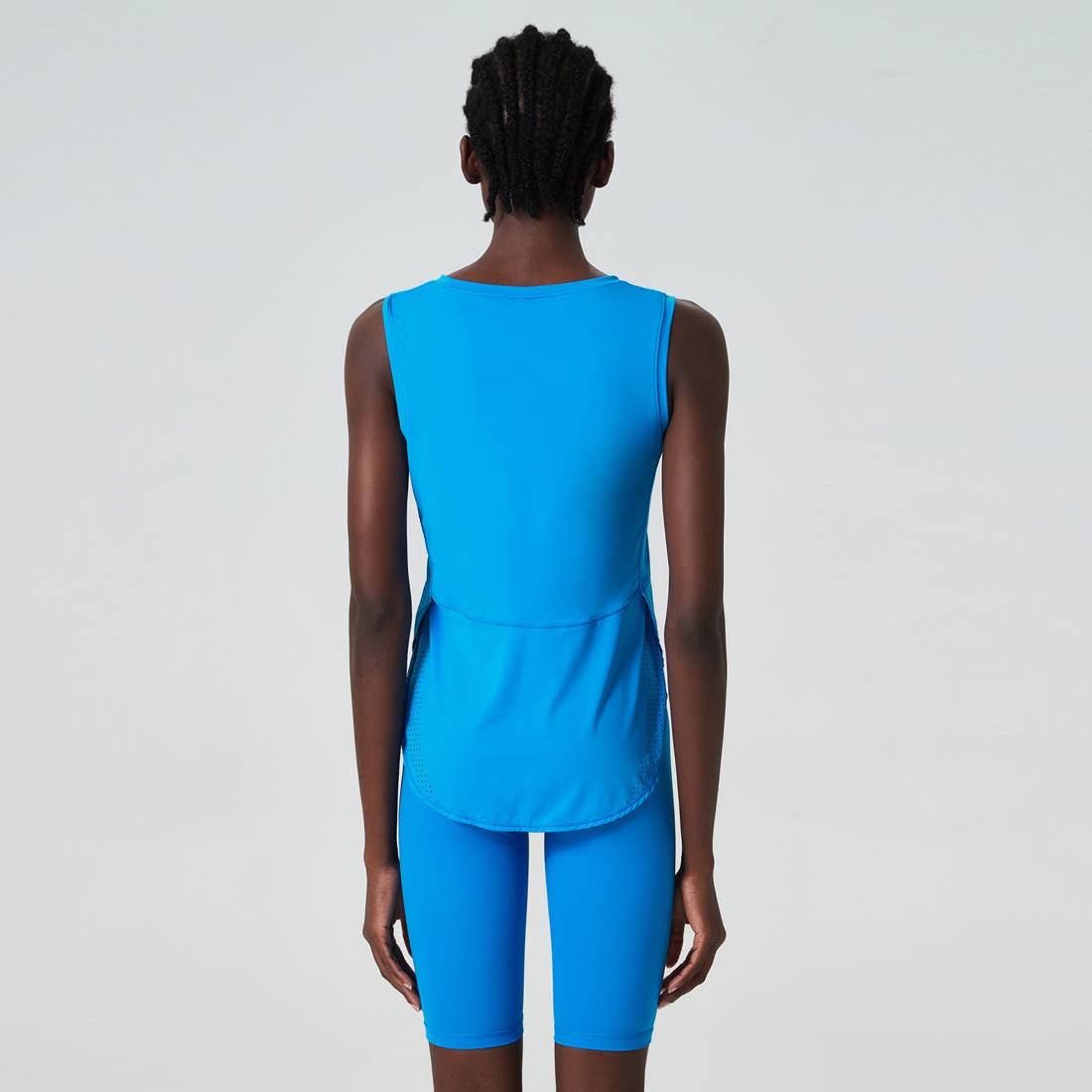 Women's Loose Fitness Tank Top - Vivid Turquoise