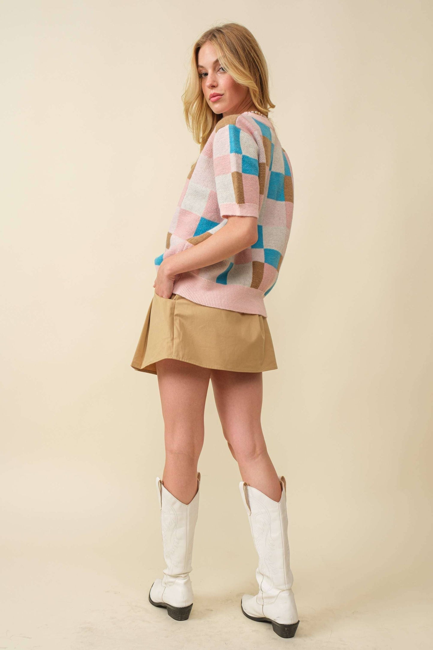 Short Sleeve Sweater - Multi-Color FINAL SALE!
