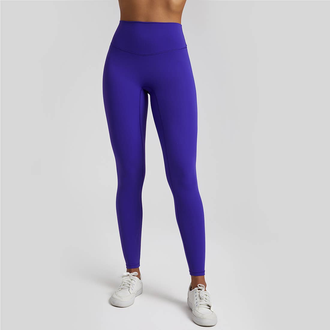 Women Solid High-Waisted Leggings - Lobelia