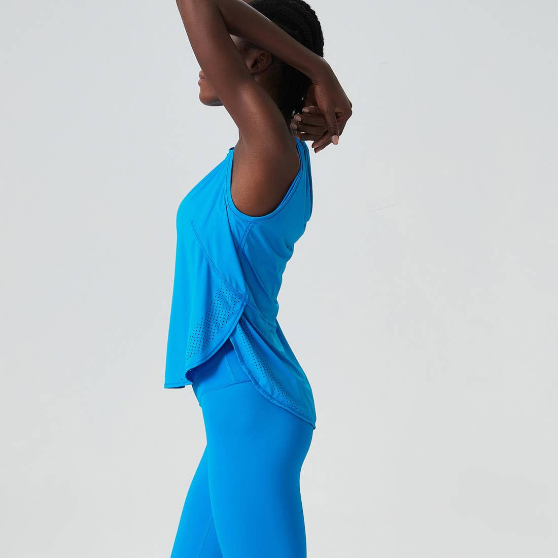 Women's Loose Fitness Tank Top - Vivid Turquoise