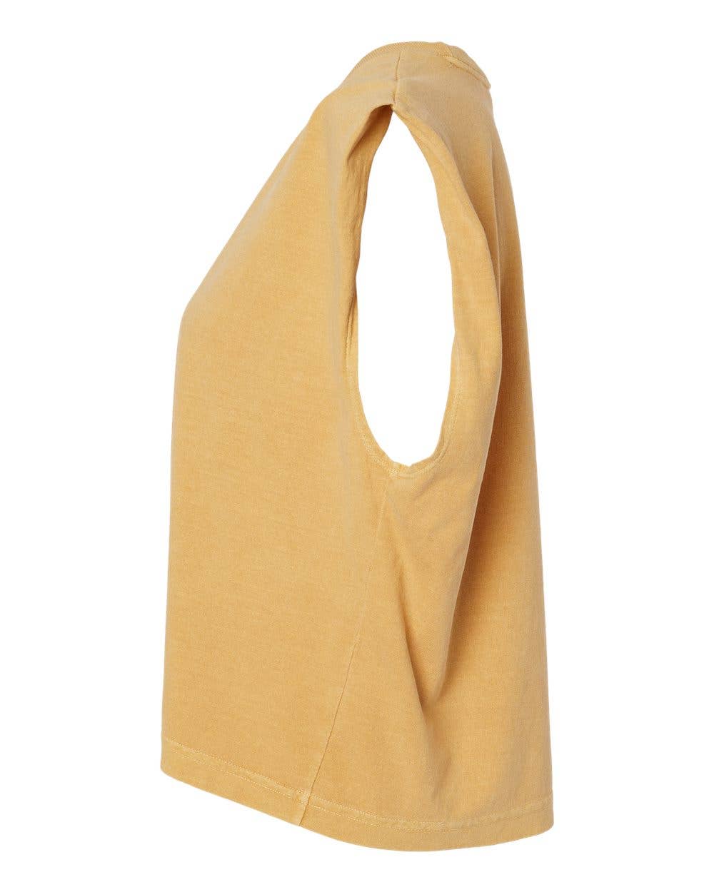 Mimosa Garment Dye Muscle Tee - Old Gold/Honey