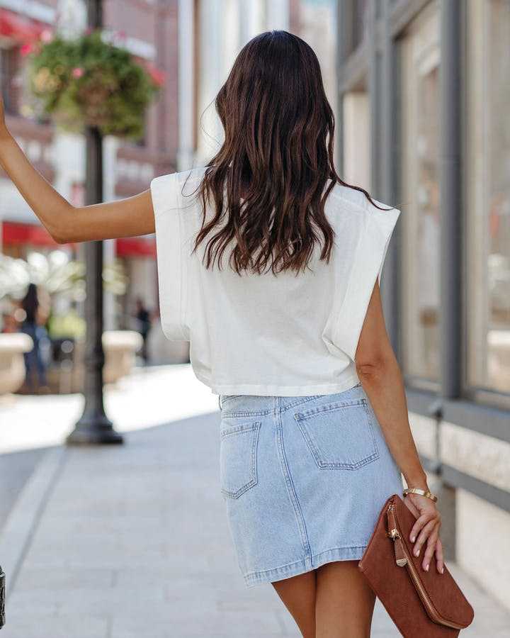 Mila Denim Skirt - Light Wash