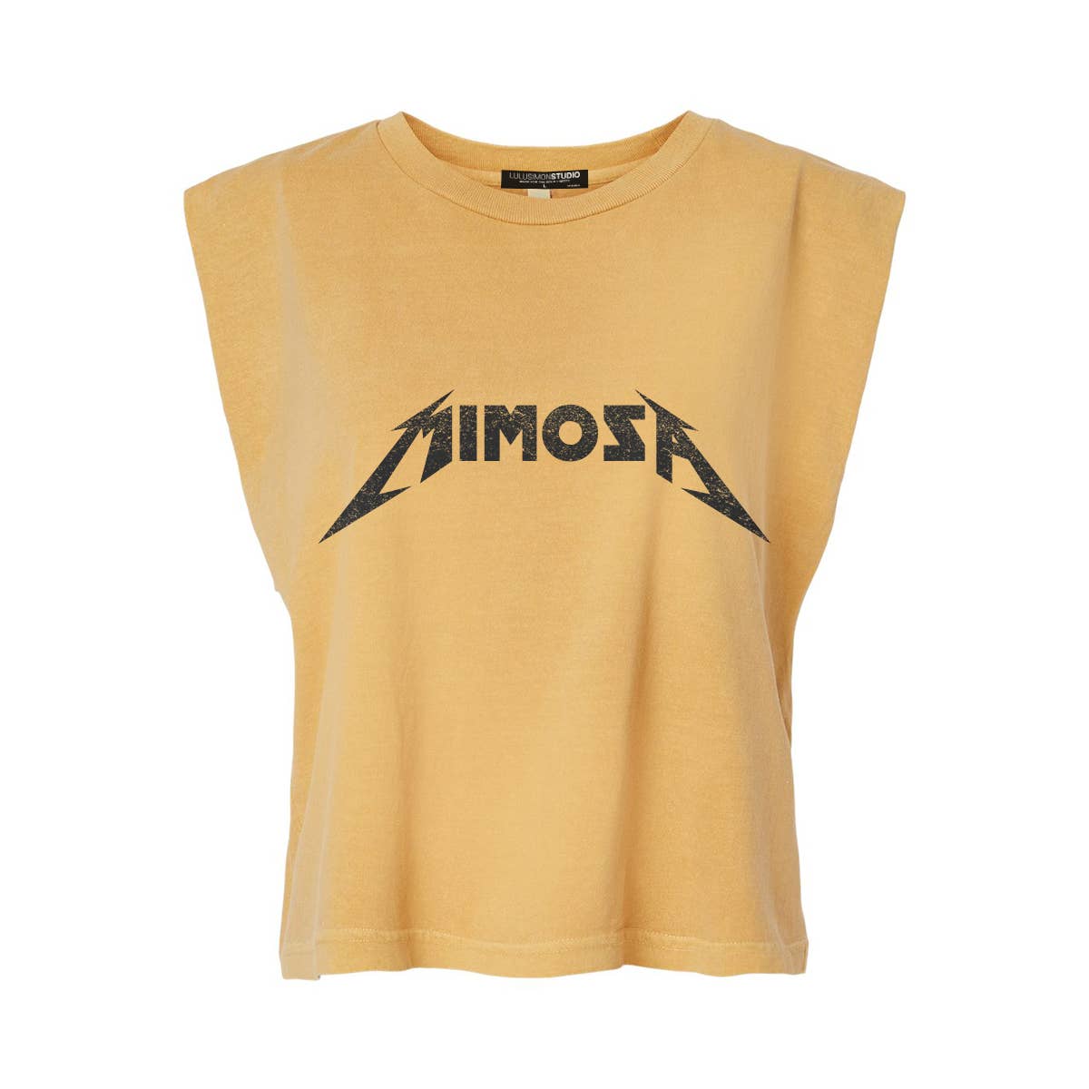 Mimosa Garment Dye Muscle Tee - Old Gold/Honey